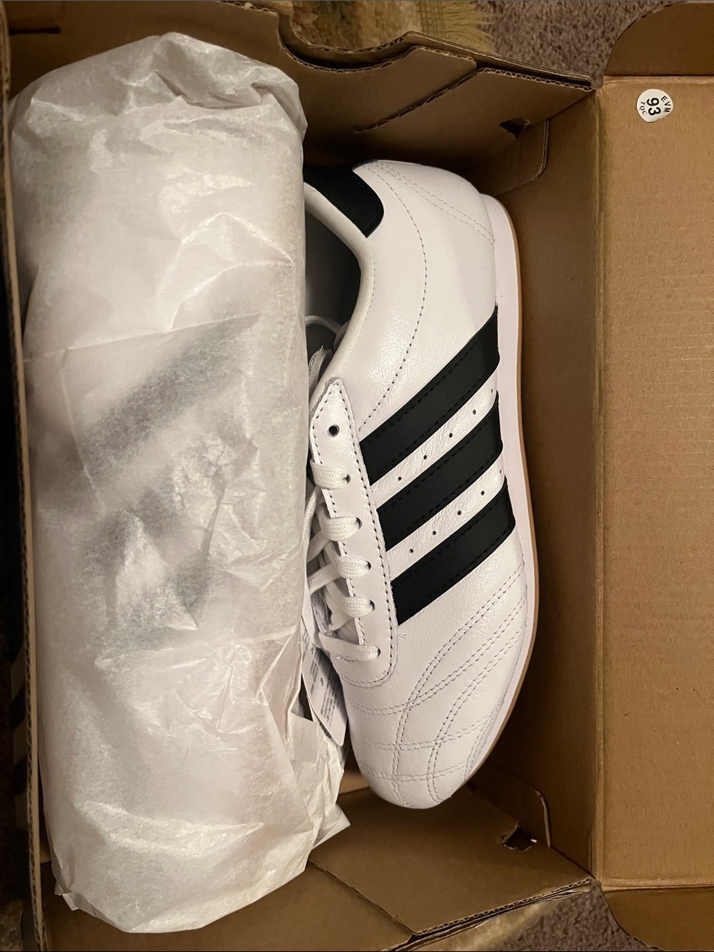 Adidas taekwondo White and Black Classic Low-Top Sneakers NWT